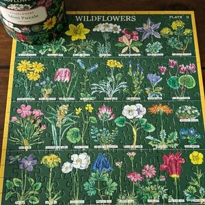 3 puzzles- Floral Mini 240 Pieces and 1 springbok 500 pc, 1 masterpiece 300